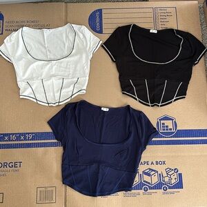 Garage crop tops